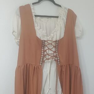 2 Piece Abaowedding Renaissance Dress Womens Medieval Dress Size 2XL/3XL on Both